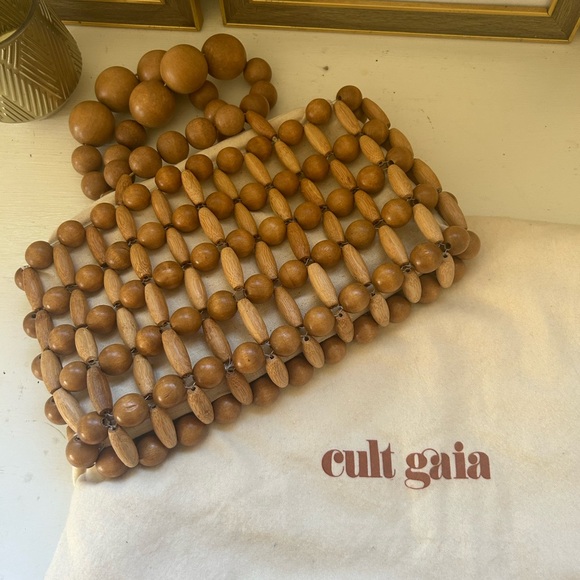 cult gaia Wooden Beaded Clutch - Picture 3 of 5